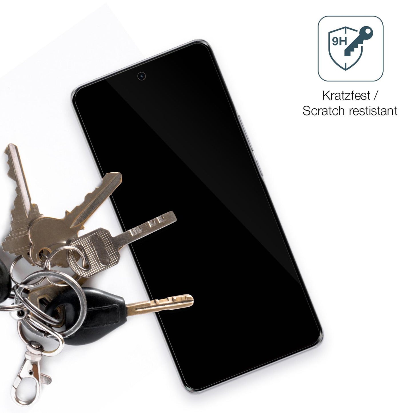 dipos Displayschutz für Honor X50, transparente Oberfläche, perfekte Passform auch für die Rundungen