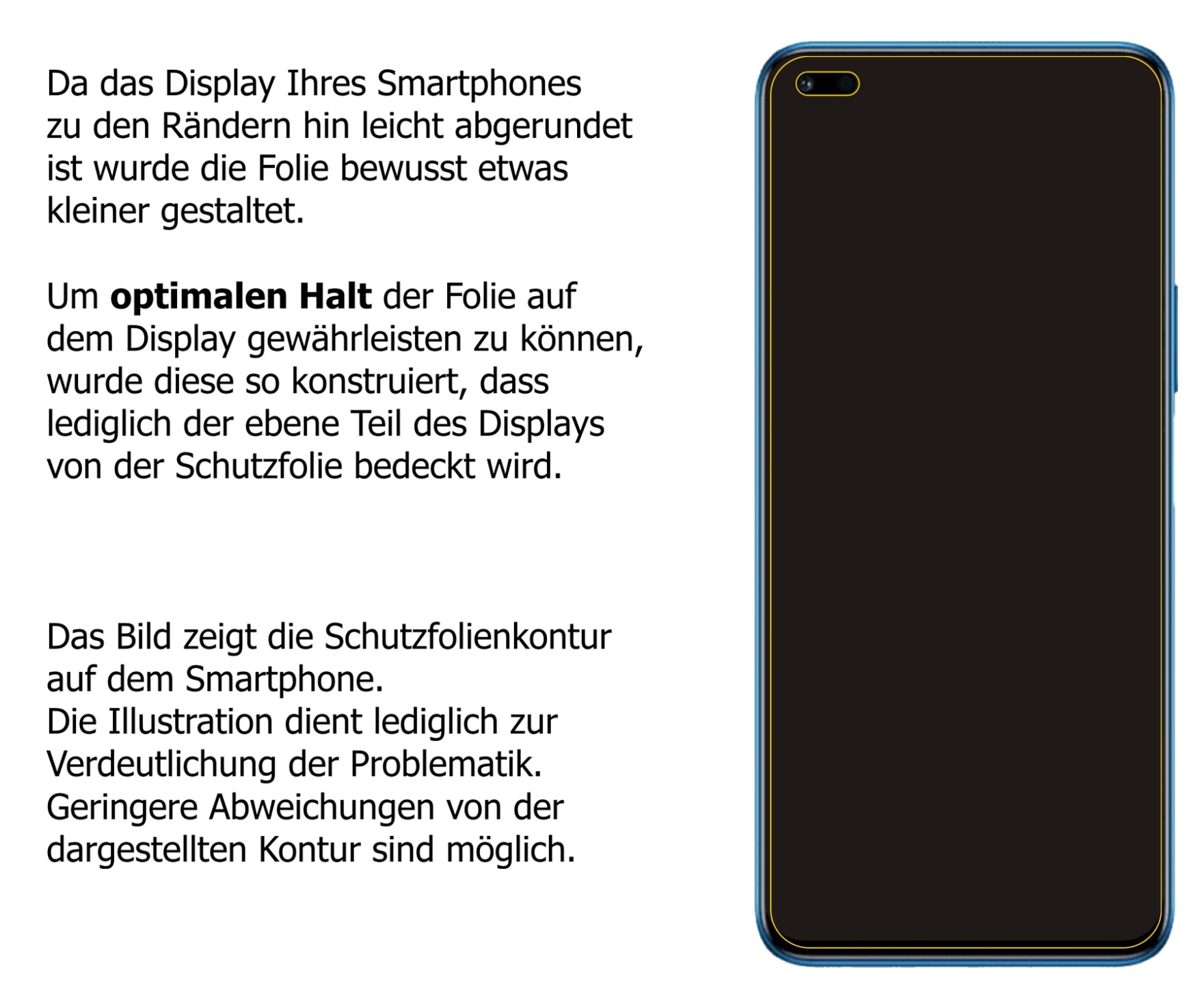 dipos Displayschutz für Honor 50 Lite, mattierte Oberfläche, robuste Festigkeit und perfekte Passform