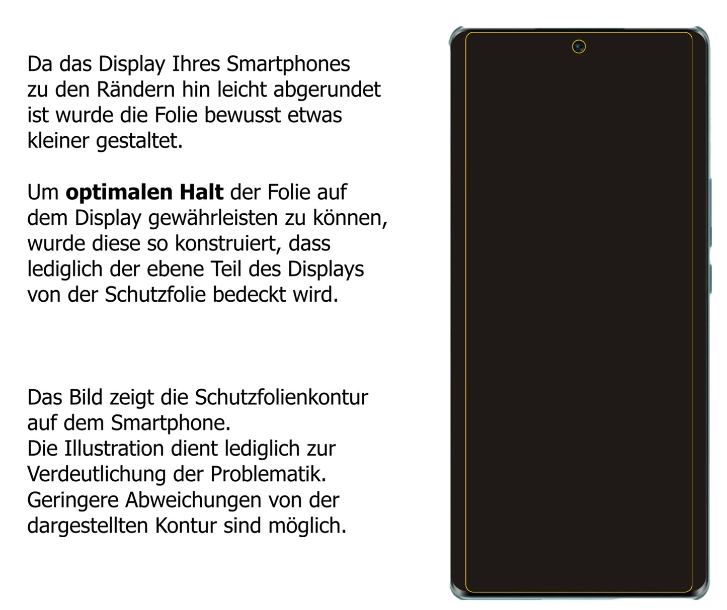 Privatsphäre-Schutz durch Sichtschutz-Folie passend zugeschnitten für Honor 60 Pro