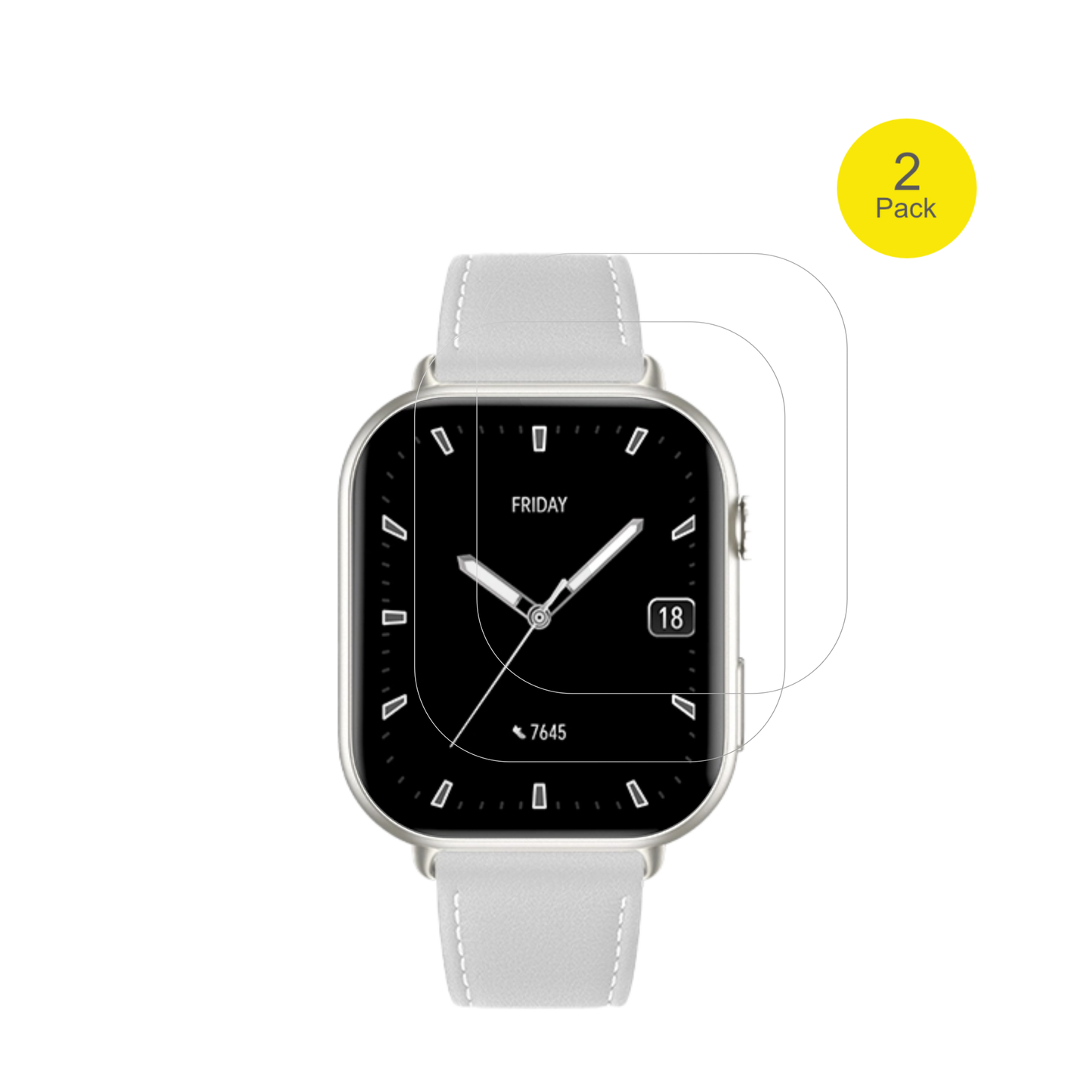 HonorChoice Watch Infowear 2i mit aufgebrachter dipos Displayschutzfolie, glasklare Darstellung ohne Einschränkungen