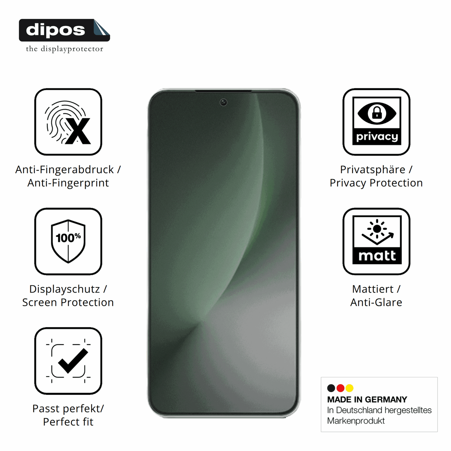 Privatsphäre-Schutz durch Sichtschutz-Folie passend zugeschnitten für Honor Magic8 Lite