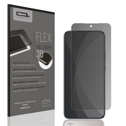 Blickschutzfolie von dipos passend für Honor Magic 8 Lite, 100% Displayabdeckung und blasenfreie Montage