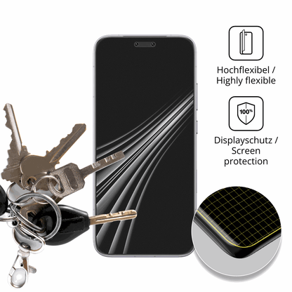 dipos Displayschutz für Honor Magic 8 RSR Porsche Design, transparente Oberfläche, perfekte Passform auch für die Rundungen