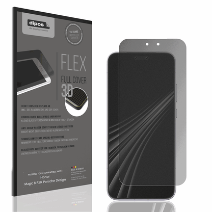 Blickschutzfolie von dipos passend für Honor Magic 8 RSR Porsche Design, 100% Displayabdeckung und blasenfreie Montage