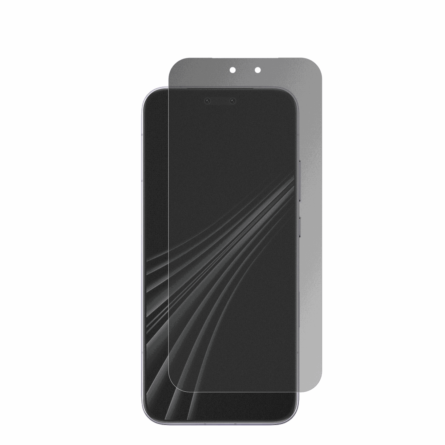 HonorMagic 8 RSR Porsche Design mit aufgebrachter dipos Flex Schutzfolie, die seitliche Einblicke blockiert