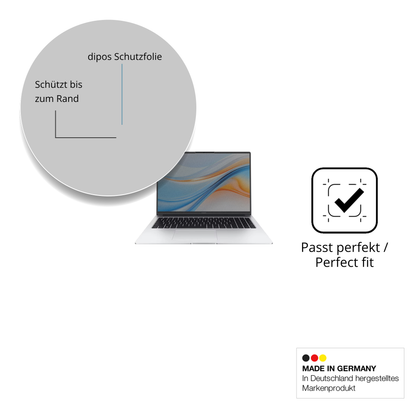 Schutz gegen Kratzer auf dem Honor MagicBook X16 Plus Glas durch Schlüssel oder Ähnliches