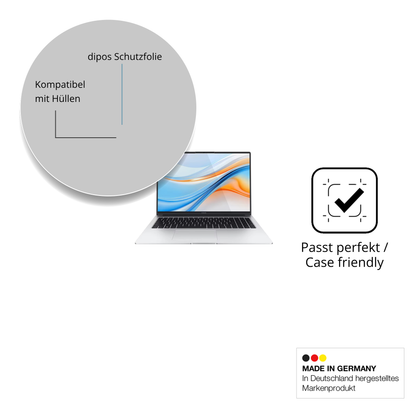 Schutzfolie mit optimaler Passform, zur Verwendung mit Hüllen geeignet