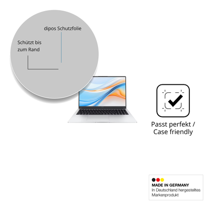 Schutzglasfolie mit optimaler Passform, zur Verwendung mit Hüllen geeignet