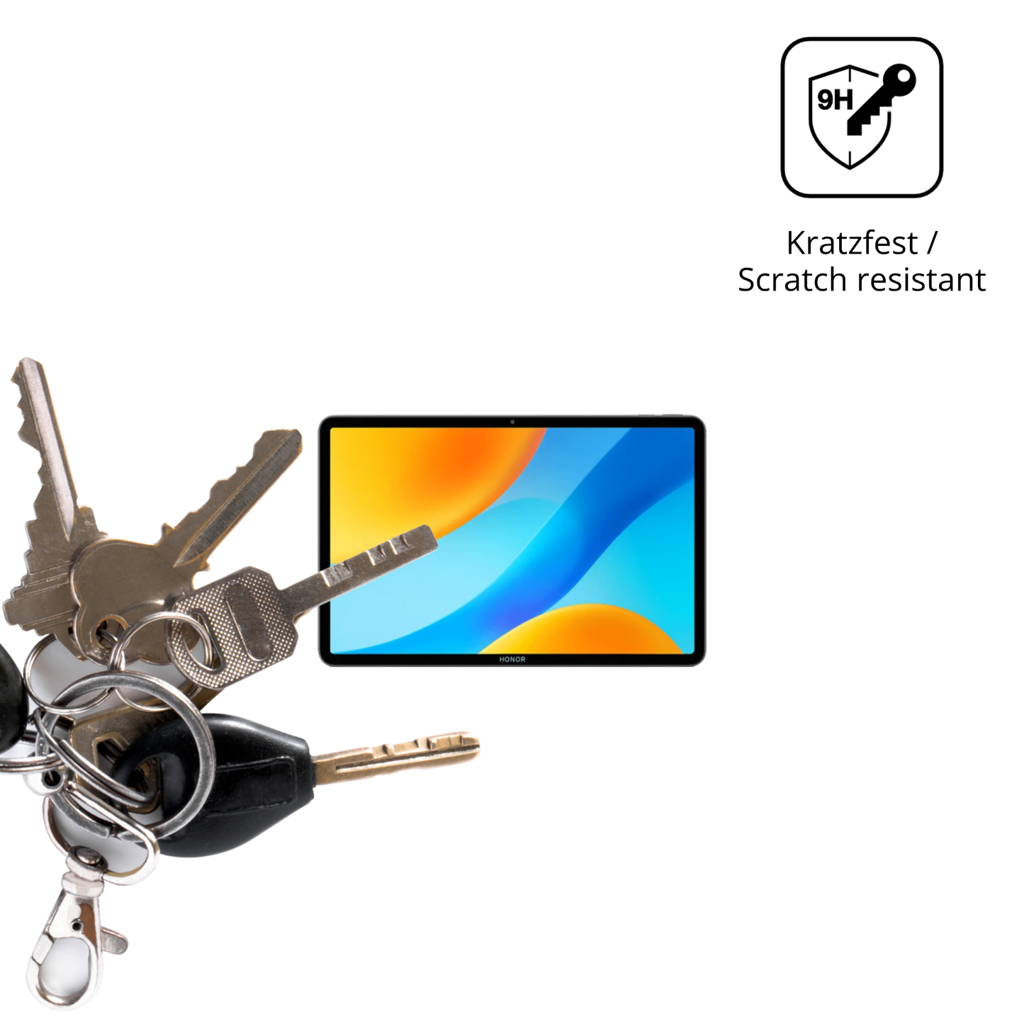 dipos Displayschutz für honormagicpad 3 pro, transparente Oberfläche, perfekte Passform auch für die Rundungen
