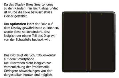 Privatsphäre-Schutz durch Sichtschutz-Folie passend zugeschnitten für Honor Magic V