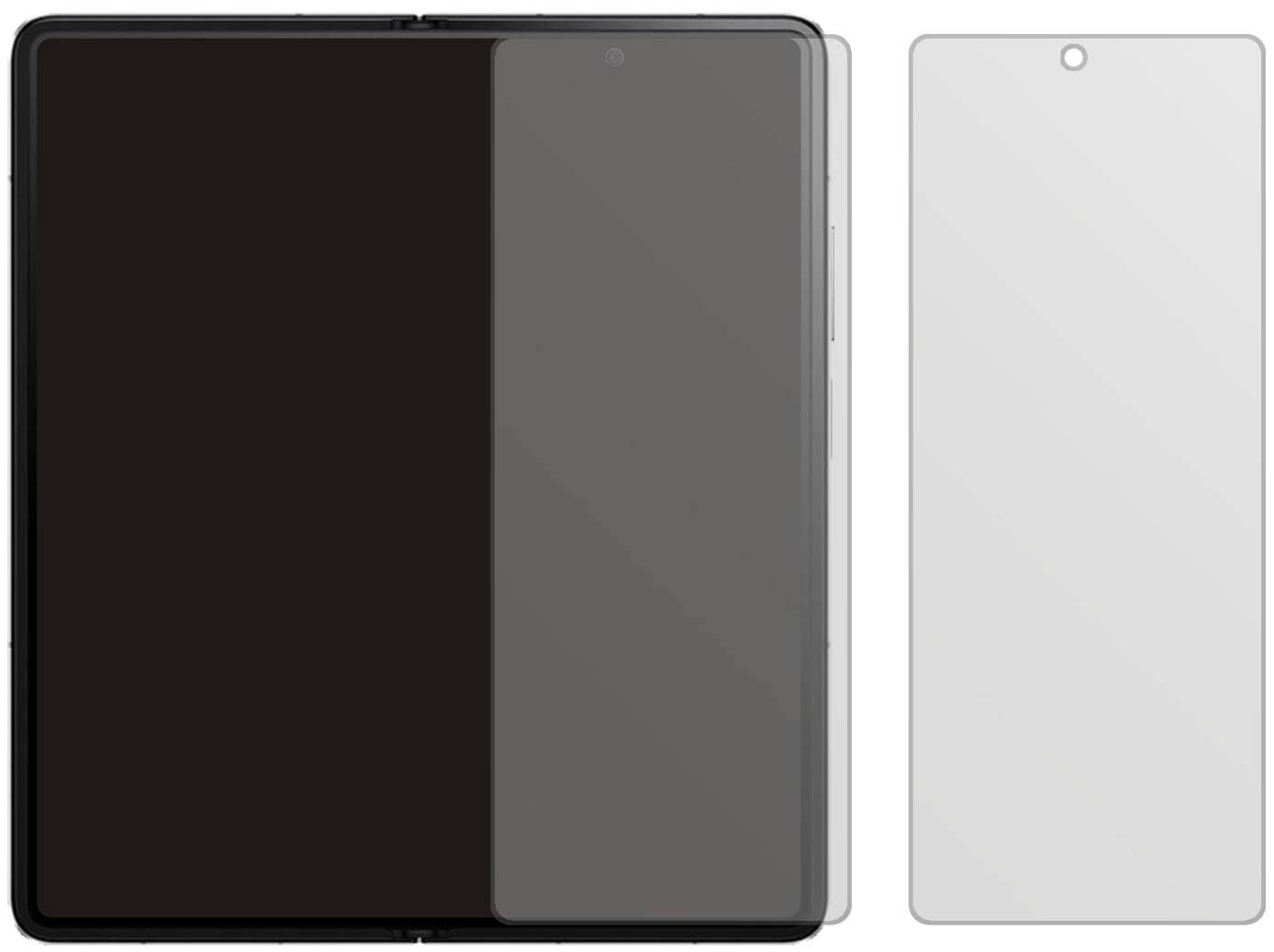 HonorMagic V mit aufgebrachter dipos Displayschutzfolie, die lästige Fingerabdrücke minimiert