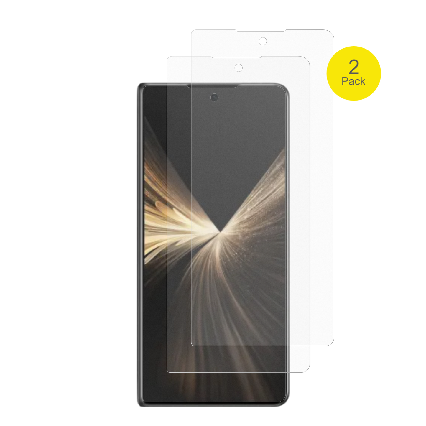 2x Full Cover Schutzfolie matt für Honor Magic V5 Aussenseite