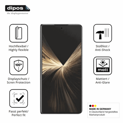 2x Full Cover matte Film for Honor Magic V5 Aussenseite Screen Protector