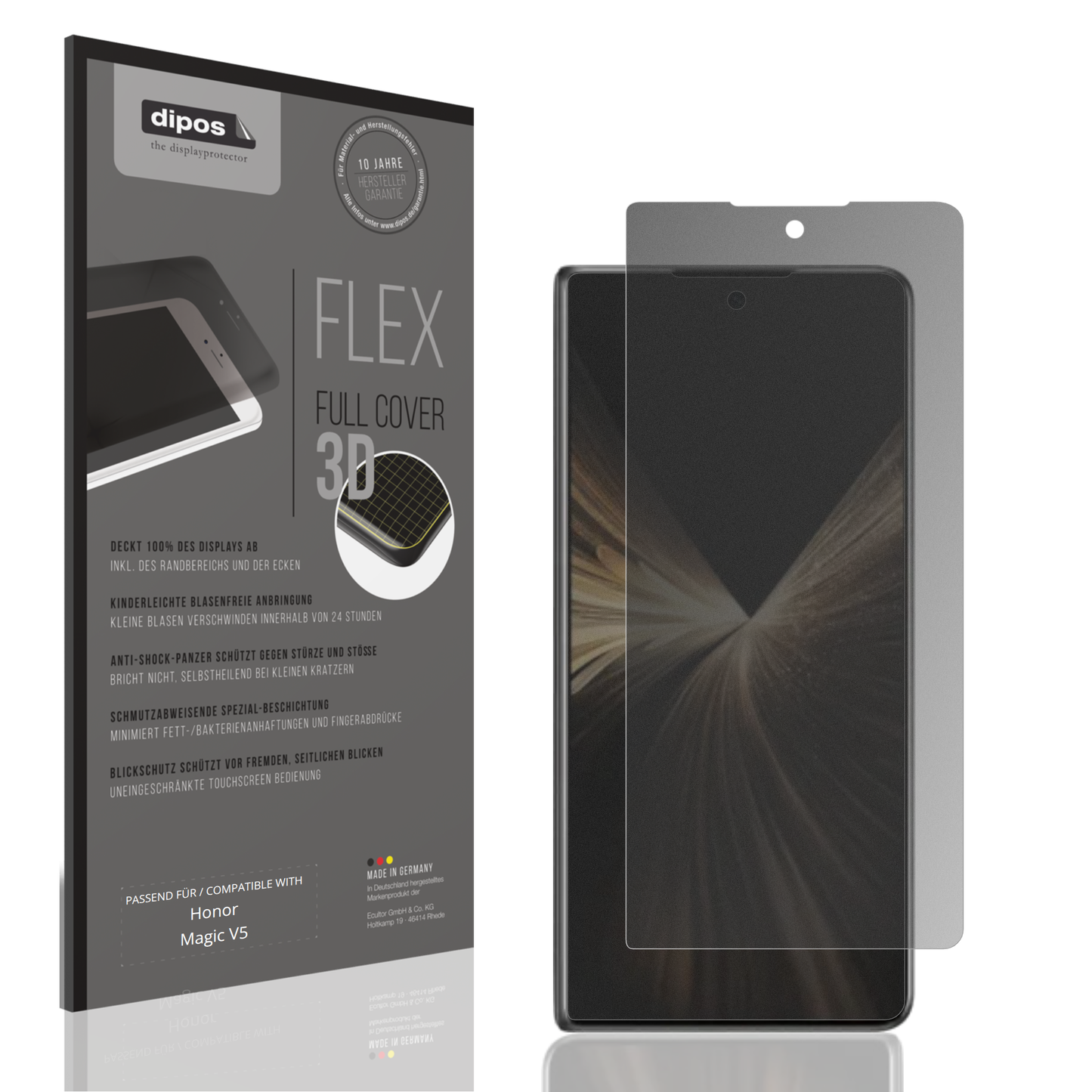 Full Cover Privacy Blickschutzfolie für Honor Magic V5 Aussenseite