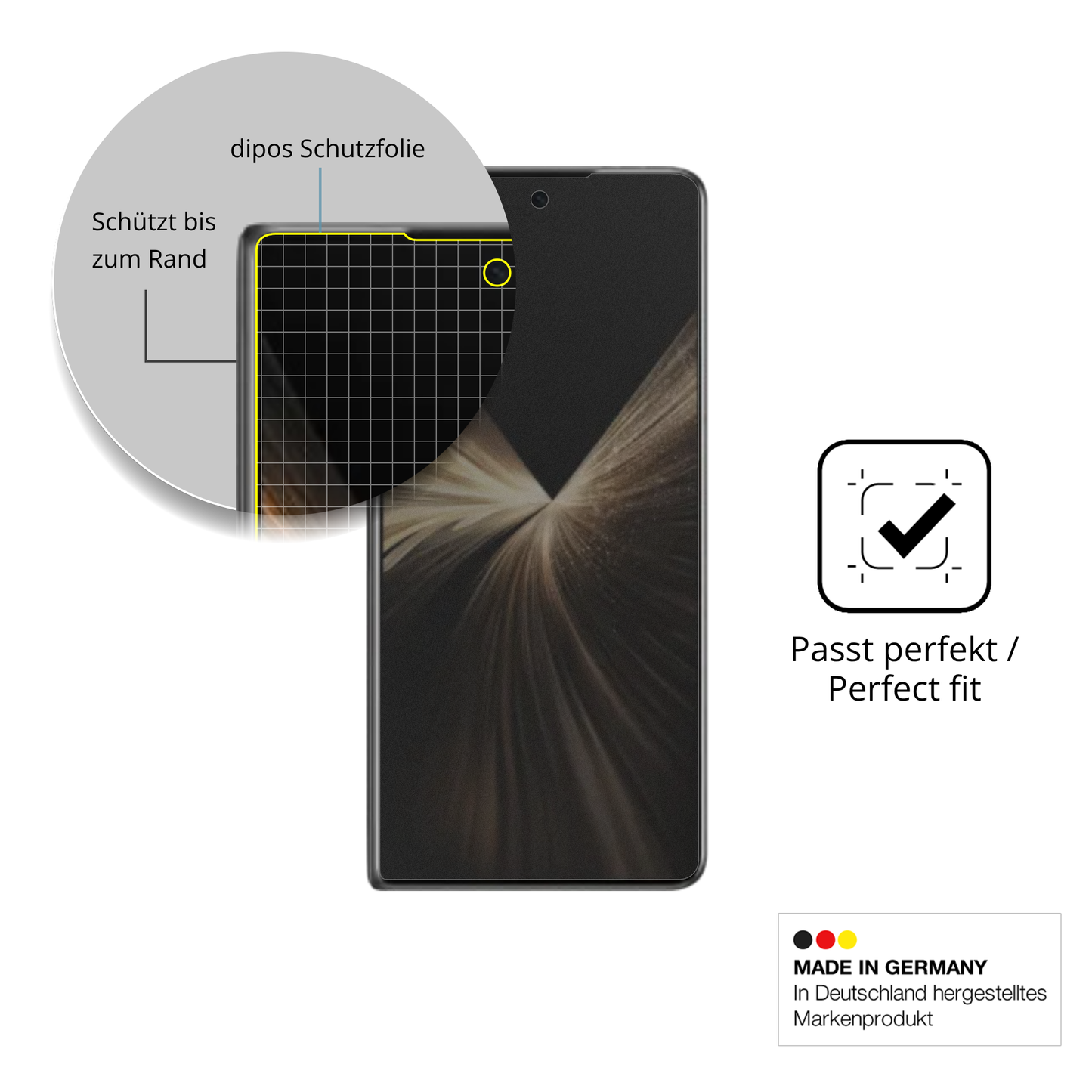 Full Cover Privacy Blickschutzfolie für Honor Magic V5 Aussenseite