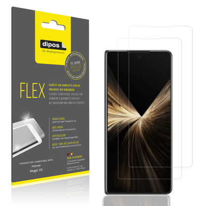 2x Screen Protector for Honor Magic V5 Aussenseite Protective Film covers 100%