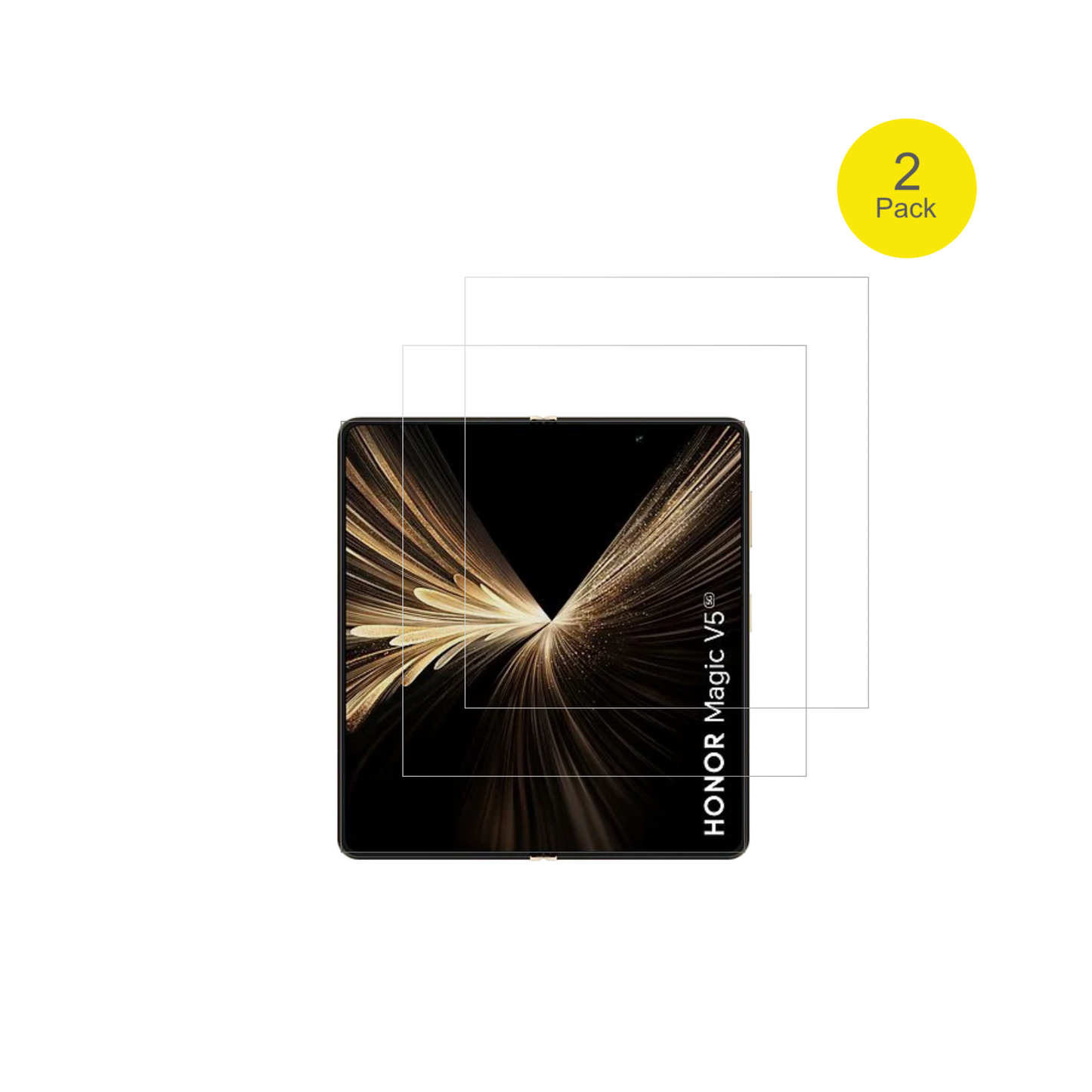 2x 3D Full Cover Schutzfolie für Honor Magic V5 Innenseite