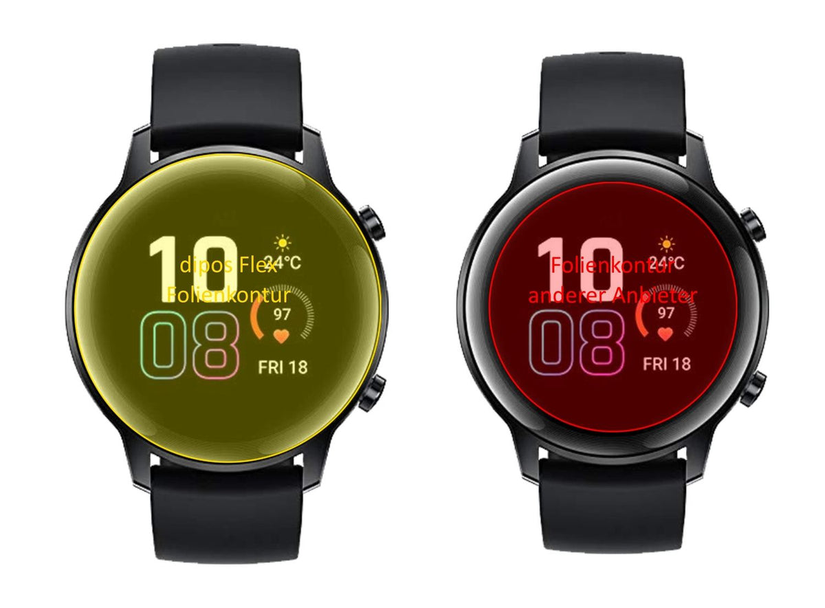 3x Screen Protector for Honor Magic Watch 2 42mm Protective Film covers 100%
