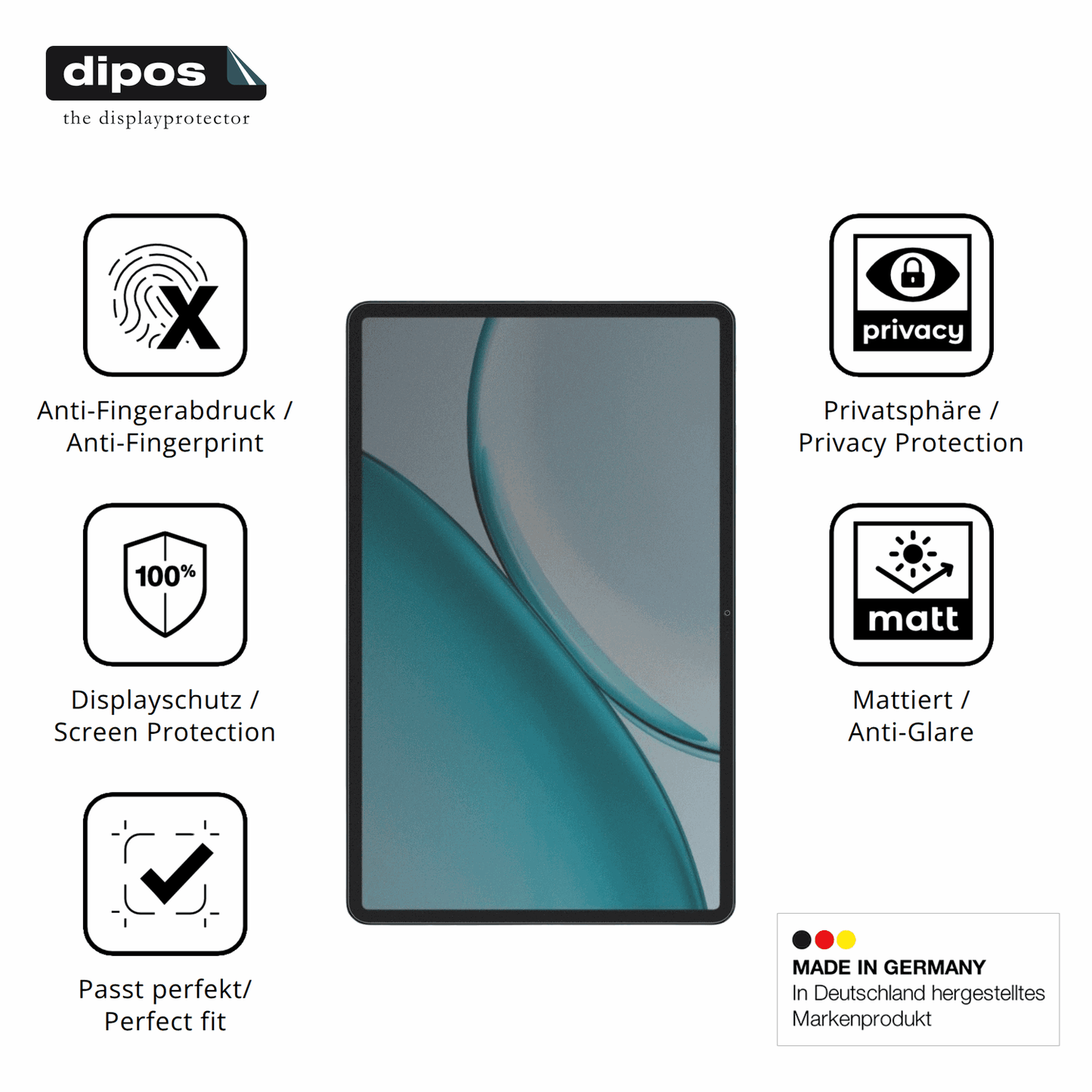 Screen Protector for Honor Pad X10 Pro 11.5 Zoll Privacy Filter 4-Way 