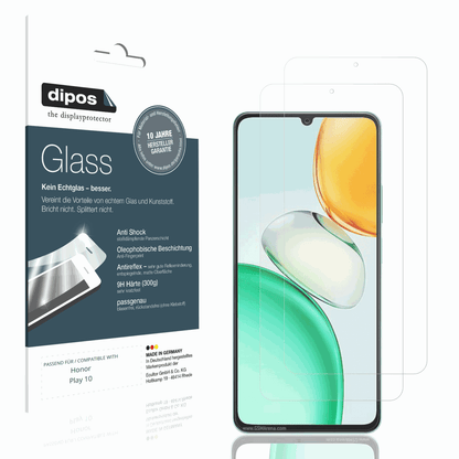 Matte Displayschutzfolie von dipos passend für Honor Play 10, 9H kratzfest und blasenfrei montiert