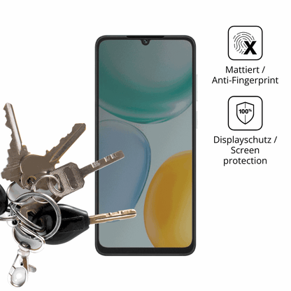 dipos Displayschutz für honorx5c, mattierte Oberfläche, Blickschutzfilter und perfekter Passform