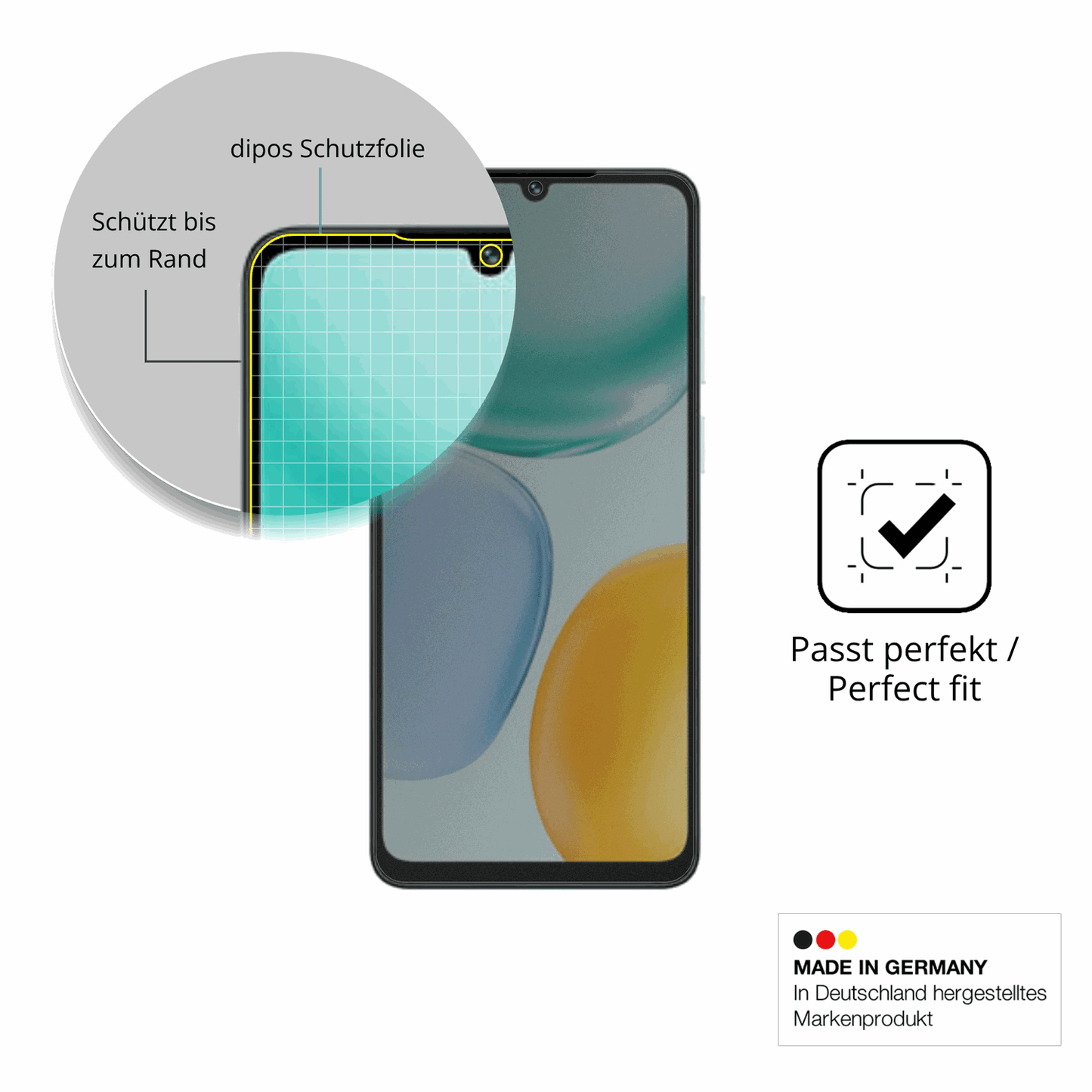 Schutz gegen Kratzer auf dem honorplay 10a Glas durch Schlüssel oder Ähnliches