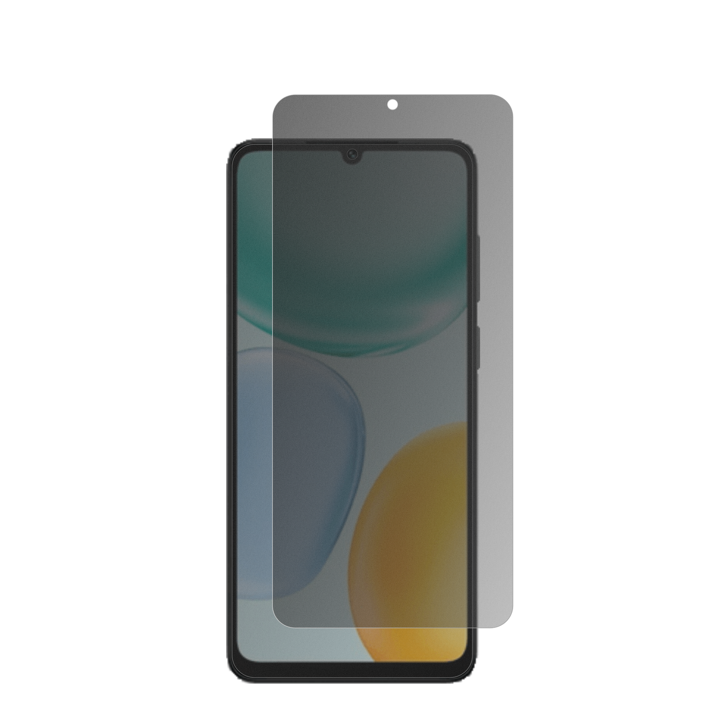 HonorPlay 10A 5G mit aufgebrachtem dipos Displayschutz, der seitliche Einblicke blockiert