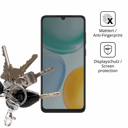 dipos Displayschutz für Honor Play 10A 5G, mattierte Oberfläche, Blickschutzfilter und perfekter Passform