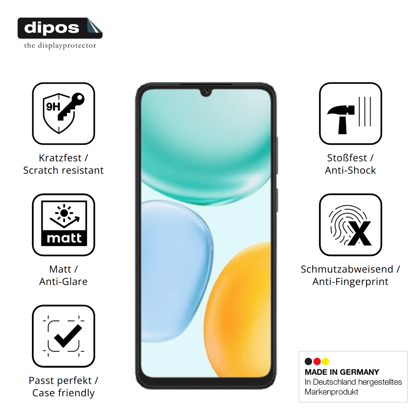 Displayschutz hergestellt in Deutschland, höchste Qualität made in Germany