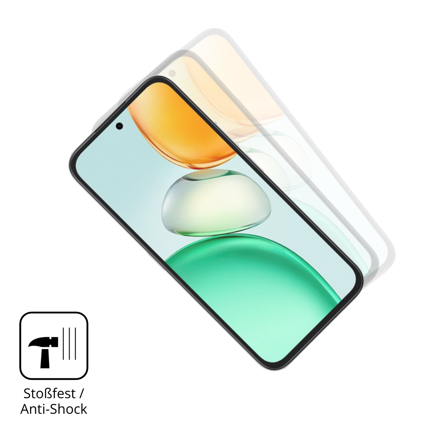 Schutz gegen Kratzer auf dem Honor Play 10C Glas durch Schlüssel, Stöße gegen die Tischkante oder Stürze