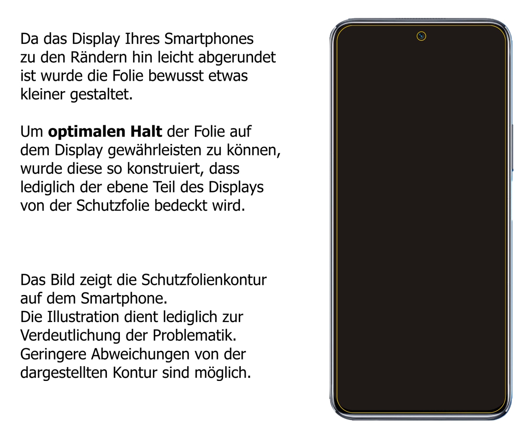 dipos Displayschutz für Honor Play 5T Pro, transparente Oberfläche, perfekte Passform auch für die Rundungen