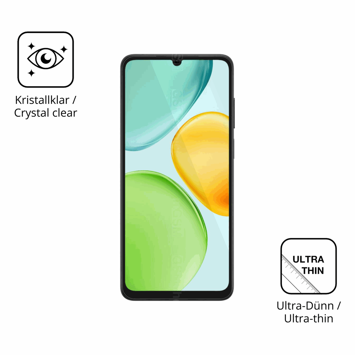 4x Screen Protector for Honor Play 60A Protection Crystal Clear dipos