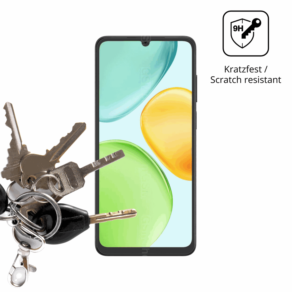 2x Screen Protector for Honor Play 60A matte Flexible Glass 9H dipos