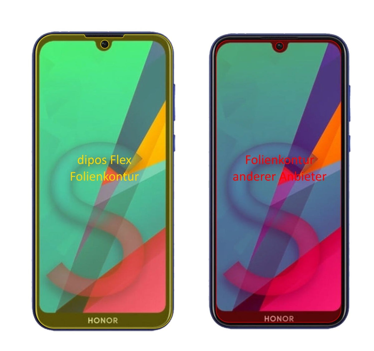 dipos FLEX 2x Clear Screen Protector for Honor Play 8