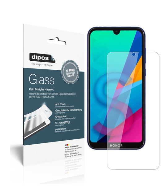 Klare Displayschutzfolie von dipos passend für Honor Play 8, 9H kratzfest und blasenfrei montiert