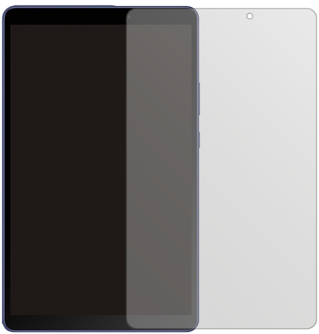 HonorTablet X7 8 Zoll mit aufgebrachter dipos Displayschutzfolie, die lästige Fingerabdrücke minimiert