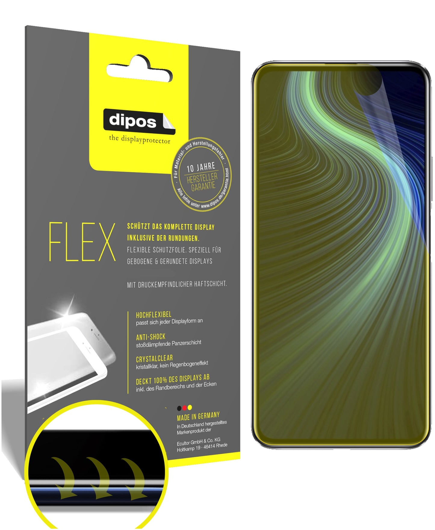 3D Full Cover Displayschutzfolie: Case-freundlicher Schutz mit perfekter Passform für dein Display. 