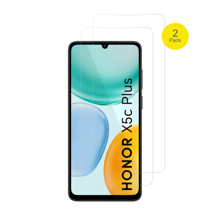 HonorX5c Plus mit aufgebrachter dipos Displayschutzfolie, glasklare Darstellung ohne Einschränkungen