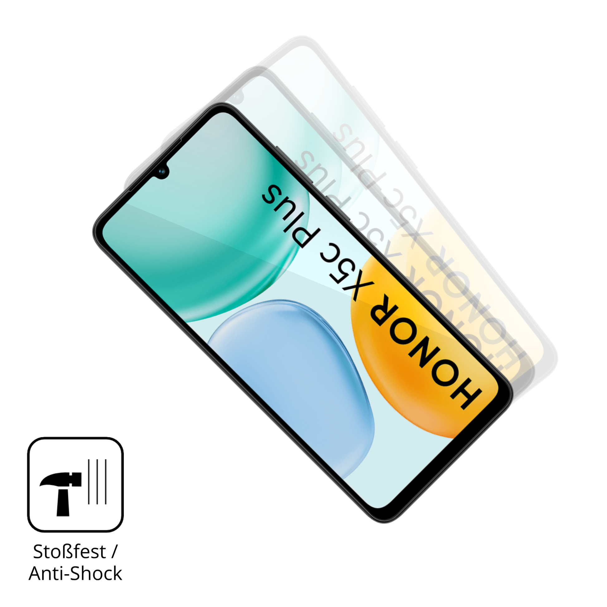 Schutz gegen Kratzer auf dem Honor X5c Plus Glas durch Schlüssel oder Ähnliches