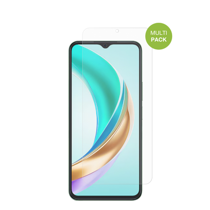 HonorX6b Plus mit aufgebrachter dipos Displayschutzfolie, die lästige Fingerabdrücke minimiert