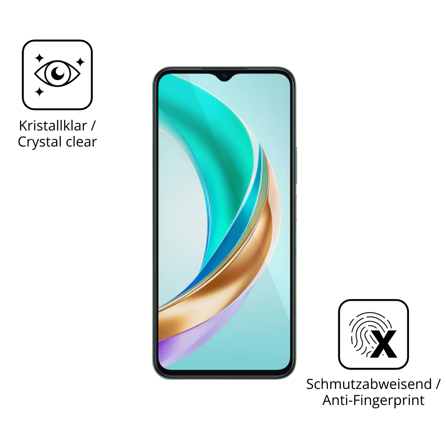 Flexible TPU-Folie passend zugeschnitten für Honor X6b Plus, vollständige Abdeckung