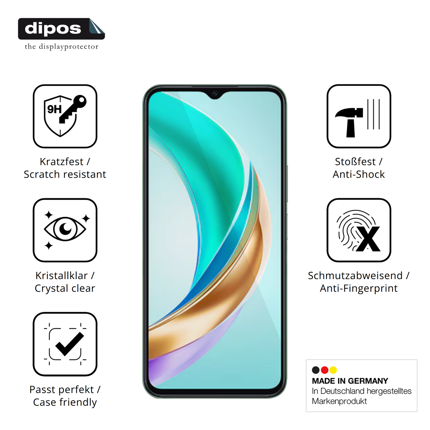 Displayschutz hergestellt in Deutschland, höchste Qualität made in Germany