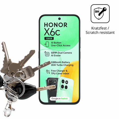 dipos Displayschutz für Honor X6c, mattierte Oberfläche, robuste Festigkeit und perfekte Passform