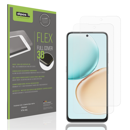 Matte Displayschutzfolie von dipos passend für Honor X7d 4G, 100% Displayabdeckung und blasenfreie Montage