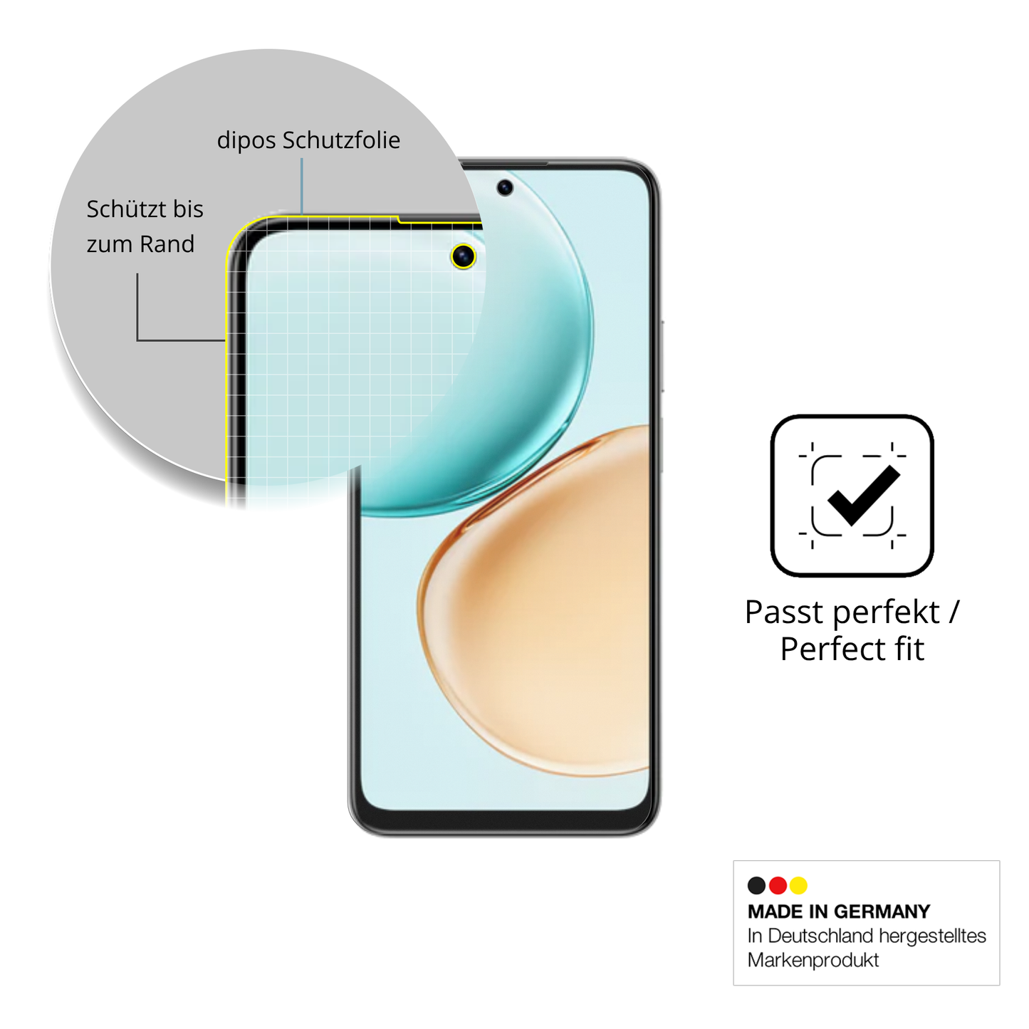 Besonders flexibler Displayschutz mit Anti-Shock-Schicht im Materialmix