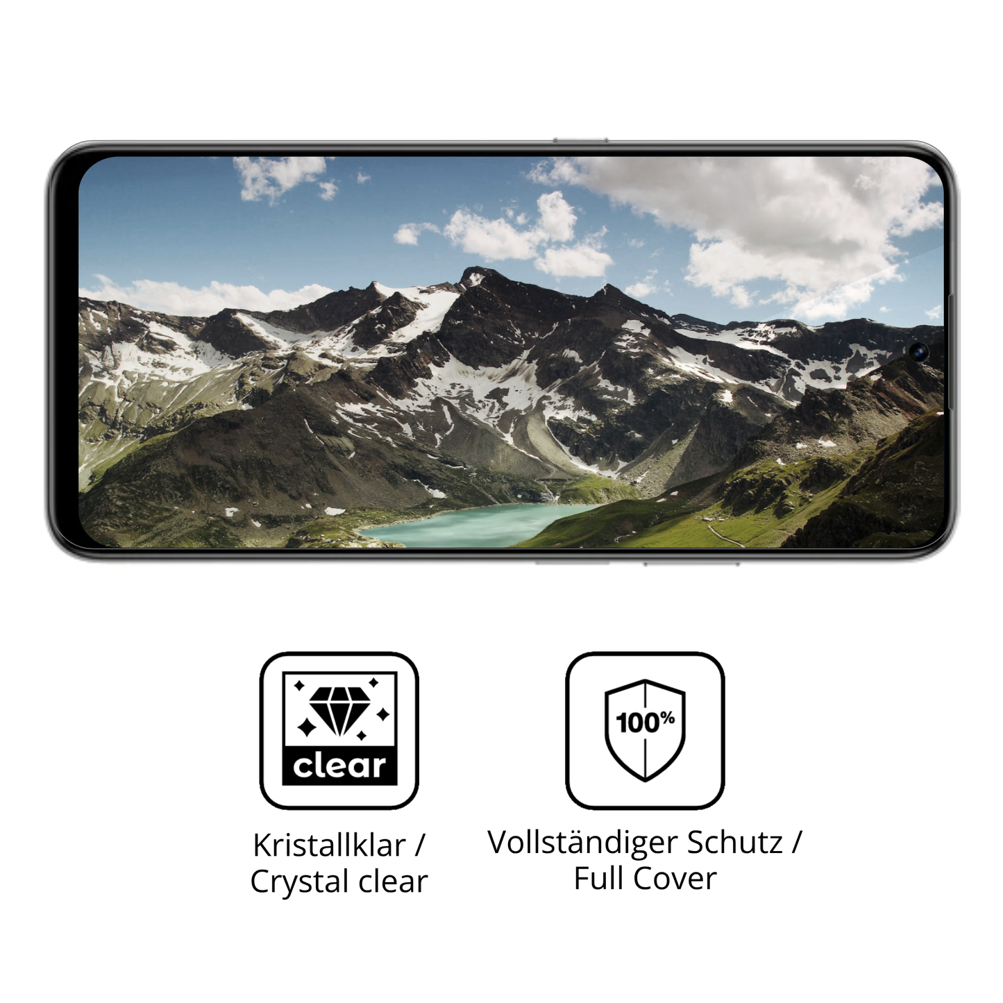 Dünne und klare Folie passend zugeschnitten für Honor X7d 4G
