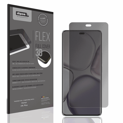 Blickschutzfolie von dipos passend für honorx9c plus, 100% Displayabdeckung und blasenfreie Montage