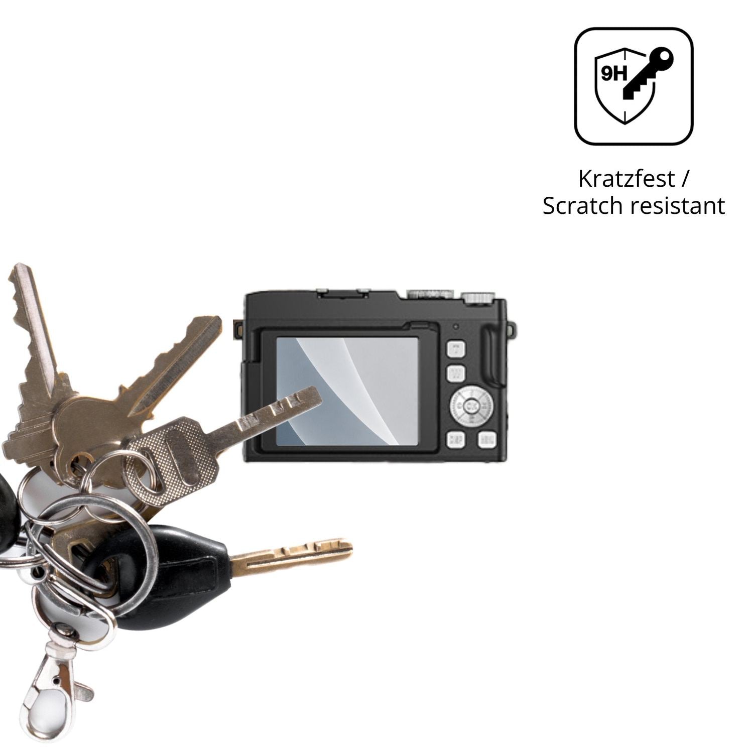 dipos Displayschutz für HOOPWNE DC077, mattierte Oberfläche, robuste Festigkeit und perfekte Passform