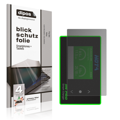 Blickschutzfolie von dipos passend für hotah6 pro, präziser Zuschnitt und blasenfrei montiert