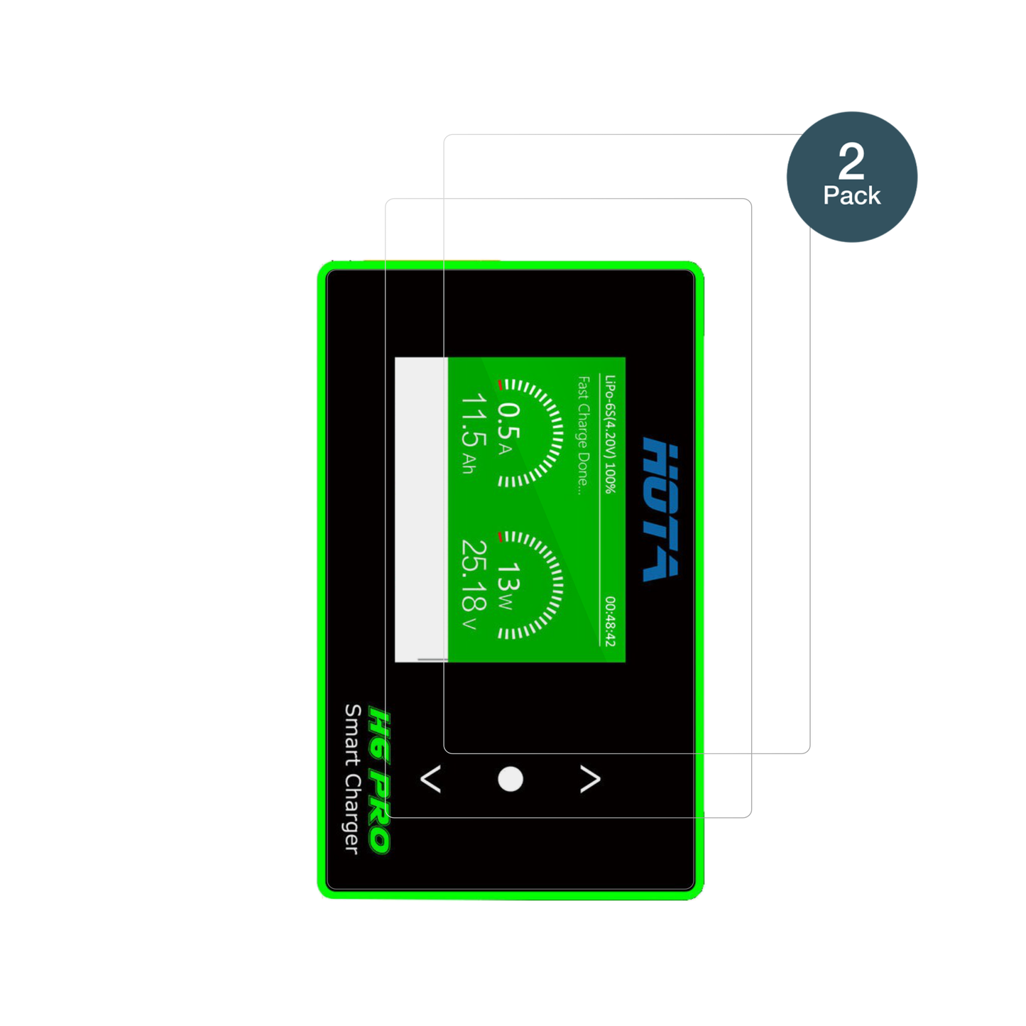 hotah6 pro mit aufgebrachter dipos Flex Schutzfolie, glasklare Darstellung ohne Einschränkungen